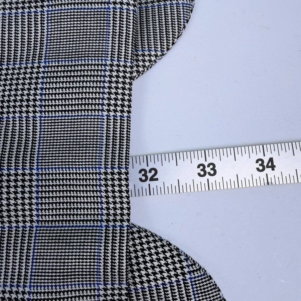 Jos. A. Bank Blazer Mens 48R Gray Blue Plaid Signature Collection Sport Coat
